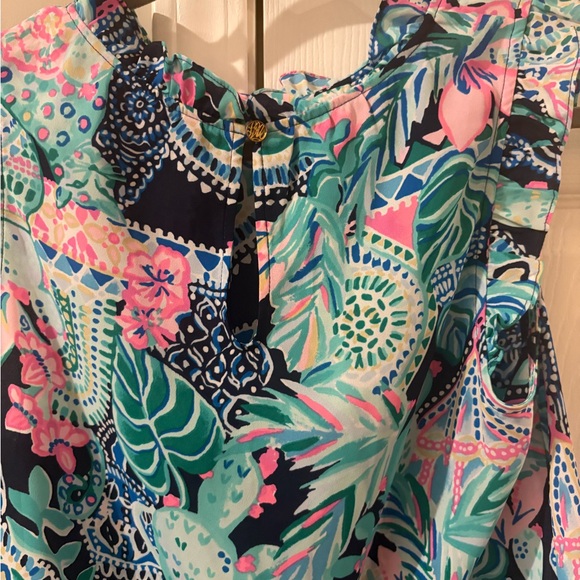 Lilly Pulitzer bundle of a dress and 5 tanks tops and shirts. All EUC. Size med - Picture 13 of 15